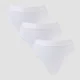 MP Women's Mid Rise Thong (3 Pack) - tange (pakovanje od 3 komada) - bele