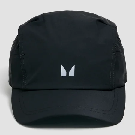 MP Woven Running Vented Cap - kačket - crni