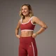 MP X Tatiana Contrast Square Neck Sports Bra - sportski grudnjak - isprana boja rđe