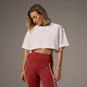 MP X Tatiana Super Crop Top - majica - bela