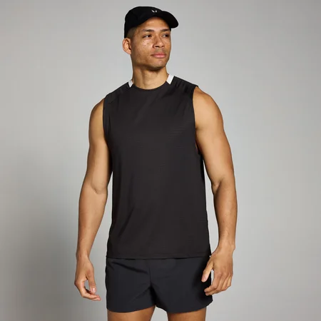 MP Men's Tempo Gridded Tank - muška majica bez rukava - ispranocrna