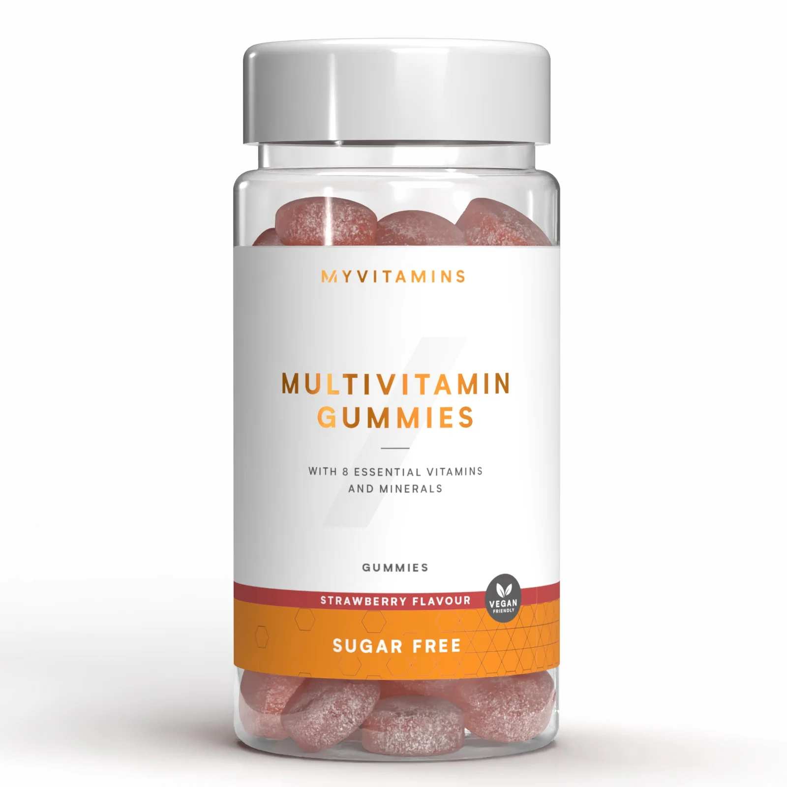 Sugar-free Multivitamin Gummies, gumene bombone bez šećera - 60gummies - Sugar Free Strawberry Slika 1