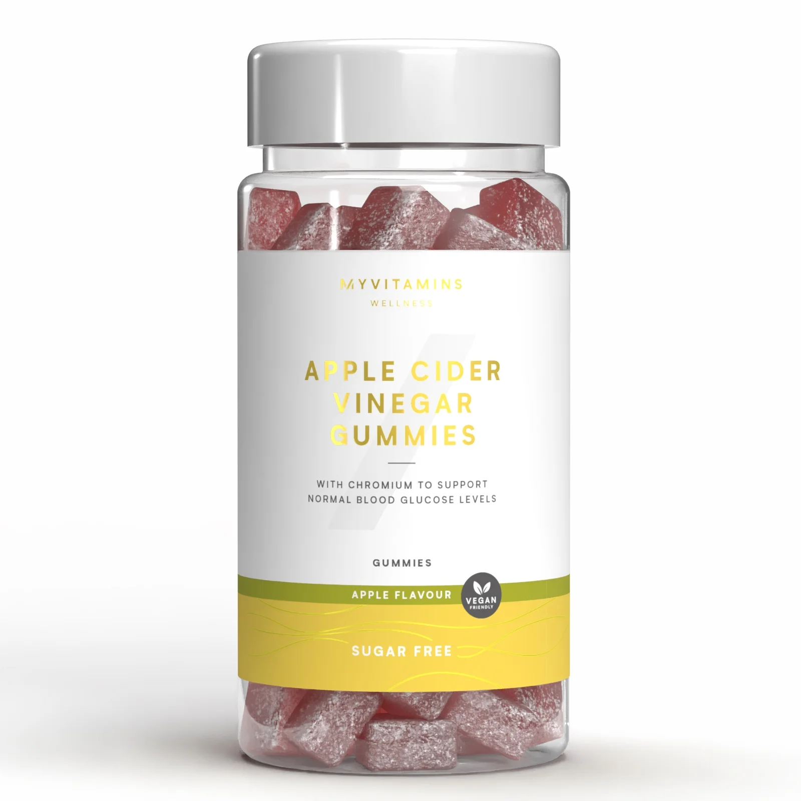 Sugar-Free Apple Cider Vinegar Gummies, gumene bombone bez šećera - 60gummies - Sugar Free Apple Slika 1