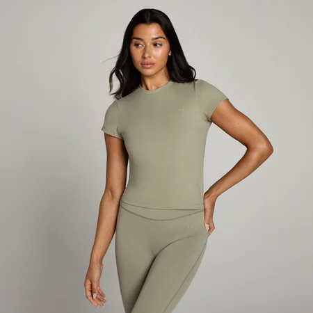 MP Women's Tempo Body Fit Short Sleeve T-Shirt − ženska majica − maslinastosiva