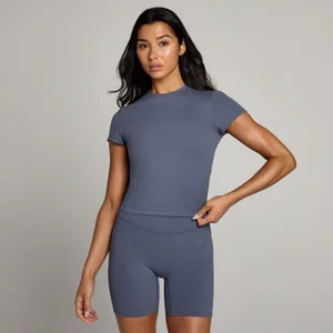 MP Women's Tempo Body Fit Short Sleeve T-Shirt − ženska majica − ugalj-plava - Size XS