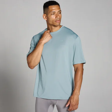 MP Men's Tempo Oversized Mesh Training T-Shirt - muška majica - olovo-siva