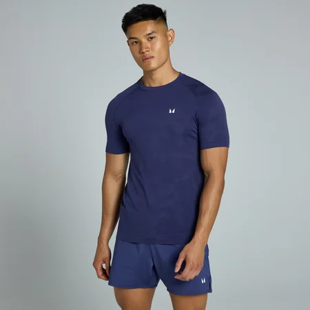 MP Men's Tempo Seamless T-Shirt - muška majica sa kratkim rukavima - plavosiva