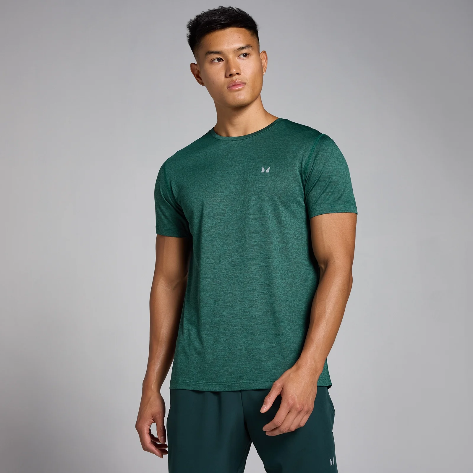 MP Men's Tempo Marl T-Shirt - muška majica - tamnozelena - S Slika 1