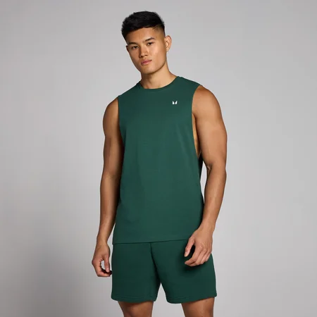 MP Men's Rest Day Drop Armhole Tank - muška majica bez rukava - trkačka zelena