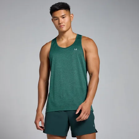 MP Men's Tempo Marl Vest - muška majica bez rukava - tamnozelena
