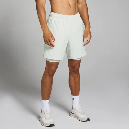 MP Men's Training 2 -in-1 Shorts - muški šorts 2 u 1 - pastelnozeleni