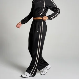 MP Women's Tricot Track Straight Leg Joggers - ženski donji deo trenerke - crni/beli - Size S
