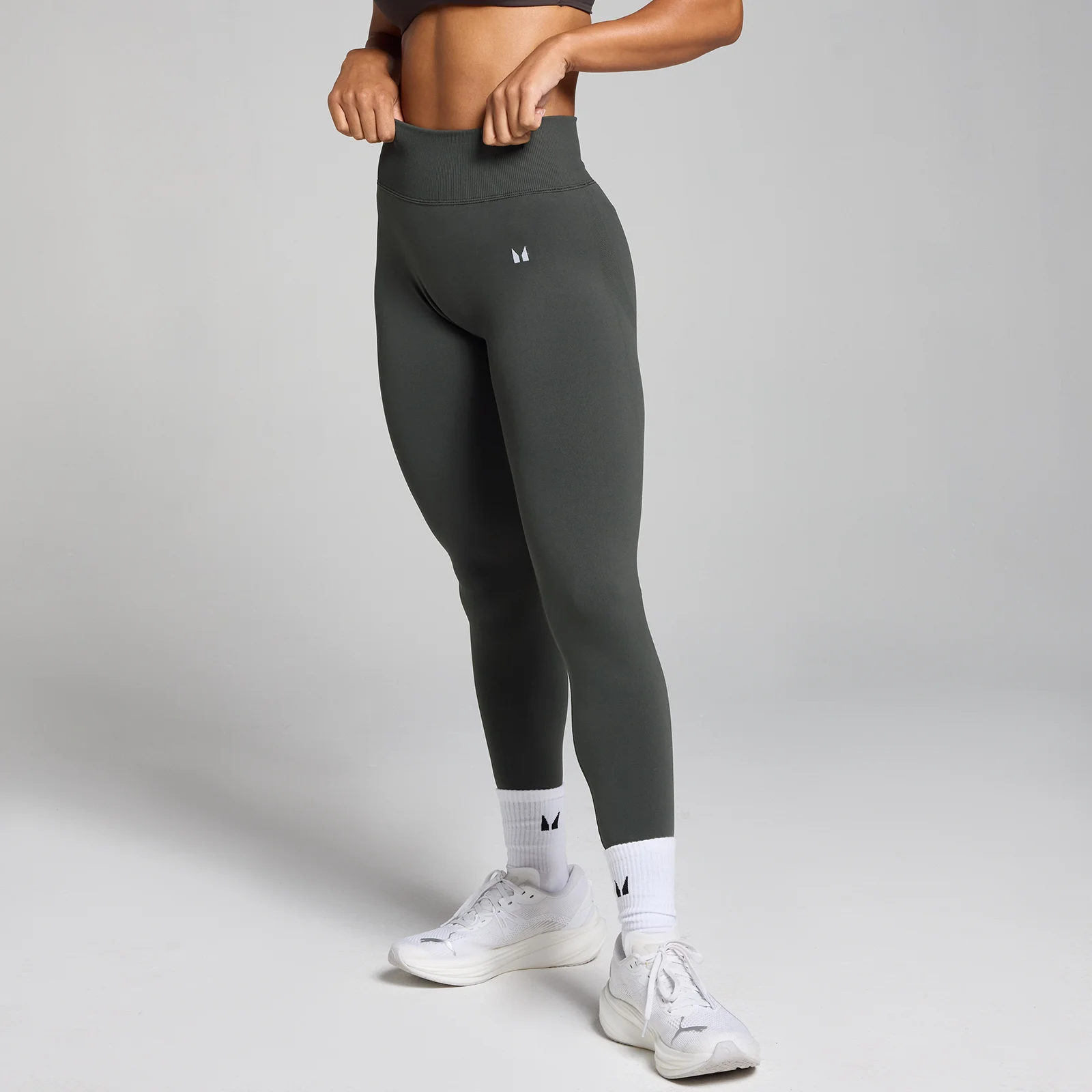 MP Women's Tempo Mid-Rise Seamless Leggings - ženske helanke - noćna siva - XS Slika 1