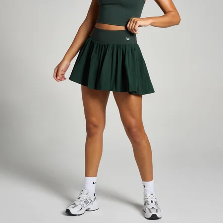 MP Women's Tempo Pleated Skort - ženska suknja-šorts - tamnosmaragdna