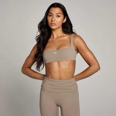 MP Women's Studio Open Back Sports Bra - ženski grudnjak - svetlobež