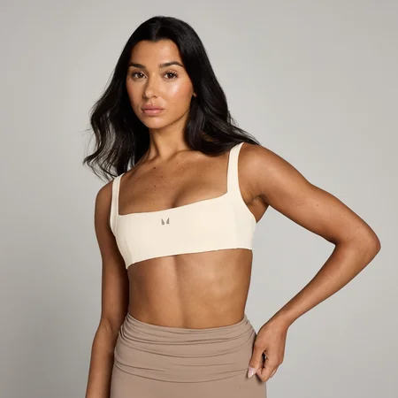 MP Women's Studio Open Back Sports Bra - ženski grudnjak - krem