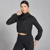 MP Women's Velocity Slim Fit Cropped Windbreaker - ženska vetrovka - crna