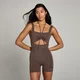 MP Women's Studio Gathered Bodysuit − ženski bodi − čokolada