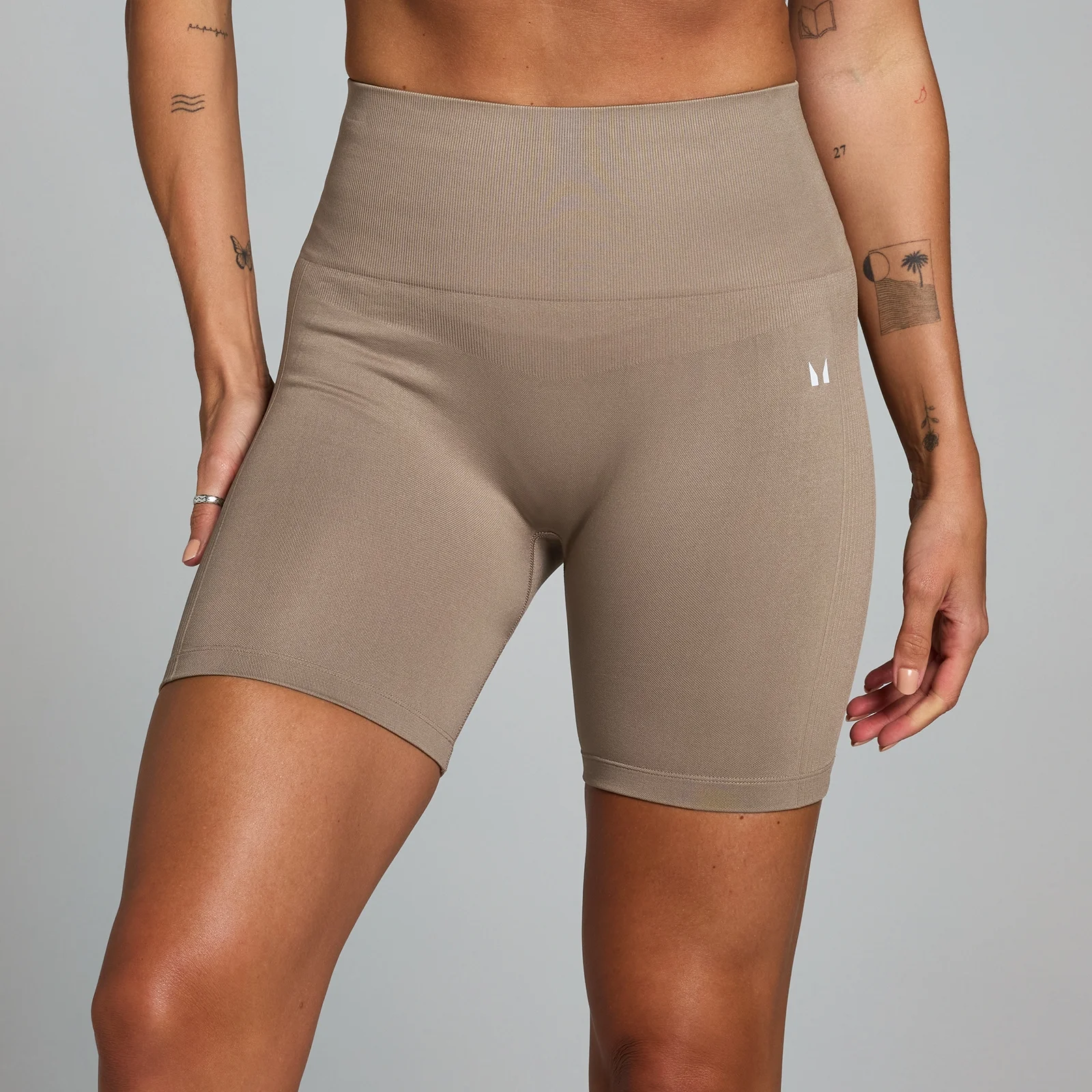 MP Women's Shape Seamless Cycling Shorts − ženski biciklistički šorts − svetlobež - XS Slika 1