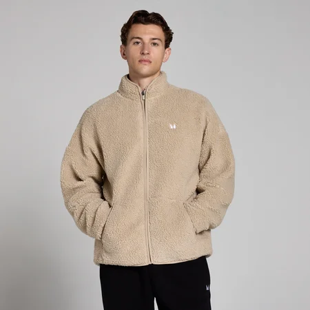MP Men's Borg Full Zip - muška dukserica - bež