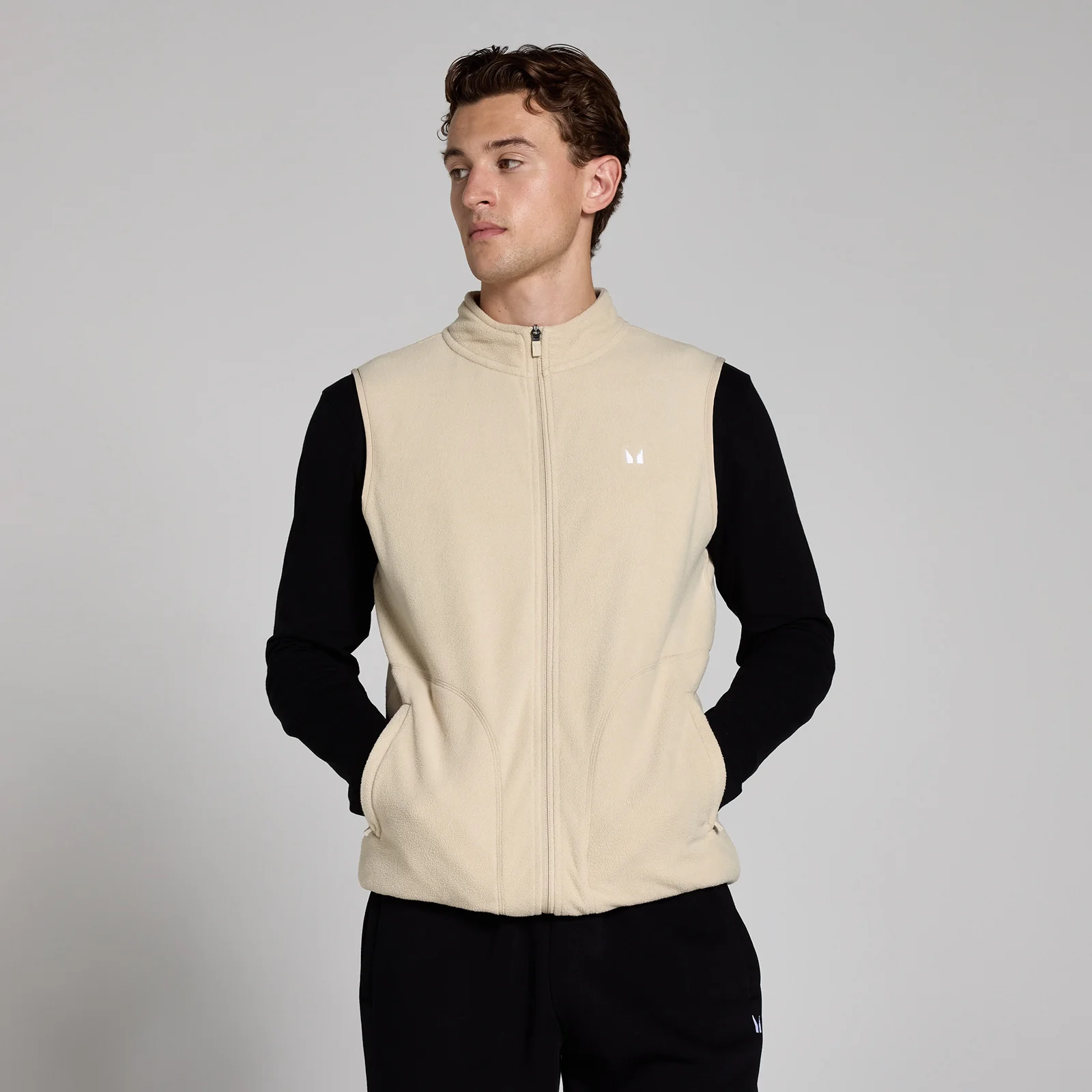 MP Men's Gilet Fleece - muški prsluk - bež - XS Slika 1