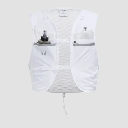 MP Hydration Vest & 2 Soft Running Bottles Bundle - prsluk za hidrataciju i 2 mekane boce - bela