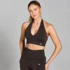 MP Women's Tempo Seamless Halterneck Bra − ženski grudnjak − čokolada