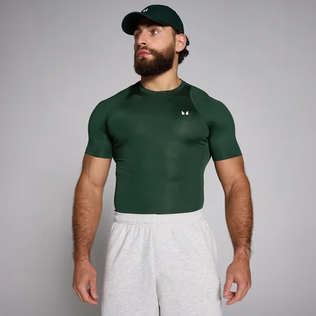 MP Men's Training Short Sleeve Baselayer − muška majica sa kratkim rukavima − tamnosmaragdna