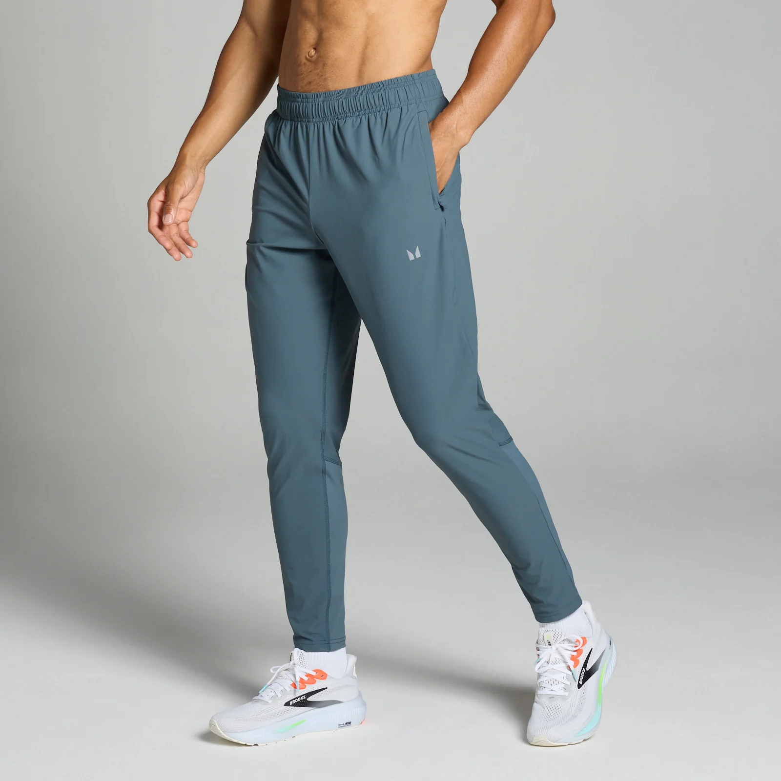 MP Men's Velocity Woven Joggers - muški donji deo trenerke - antracit-sivi - XS Slika 1