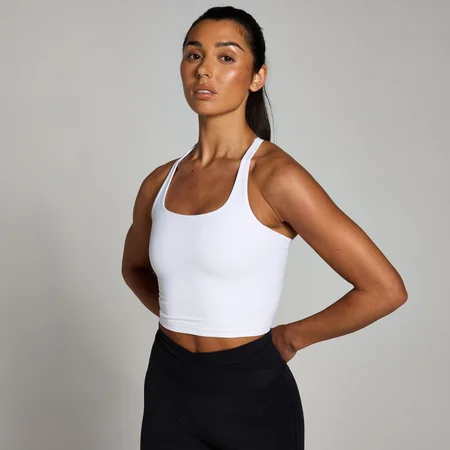 MP Women's Tempo Strappy Racerback Vest - ženska majica bez rukava - bela