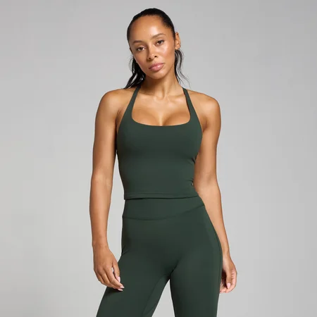 MP Women's Tempo Strappy Racerback Vest - ženska majica bez rukava - tamnosmaragdna