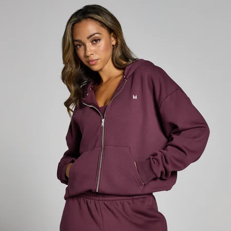 MP Women's Basics Zip Through Hoodie − ženska dukserica − tamnobordo