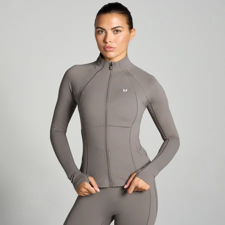 MP Women's Tempo Ultra Curved Seam Jacket - ženska jakna - tartuf-tamnobraon