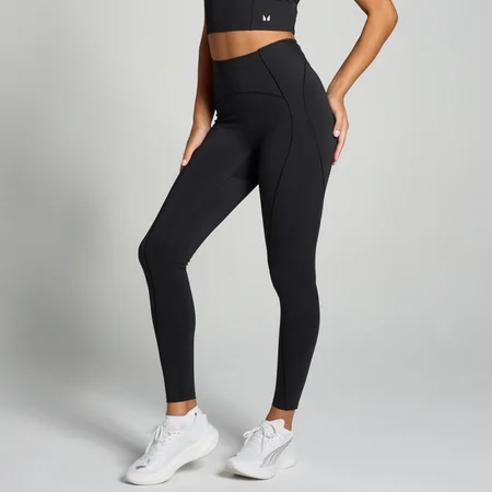 MP Women's Tempo Ultra Curved Seam Leggings - ženske helanke - crne