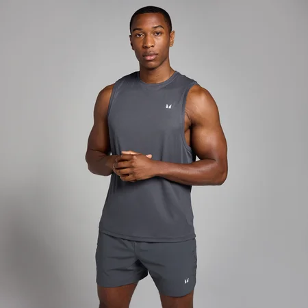 MP Men's Active Grid Training Tank Top - muška majica bez rukava - tamnosiva