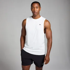 MP Men's Active Grid Training Tank Top - muška majica bez rukava - bela - Size XS