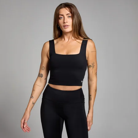 MP Women's Active Square Neck Vest − ženska majica bez rukava − crna