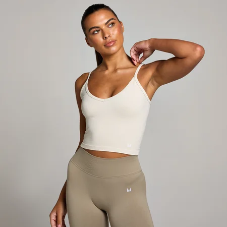 MP Women's Seamless Tank Top - ženska majica - kost-bela