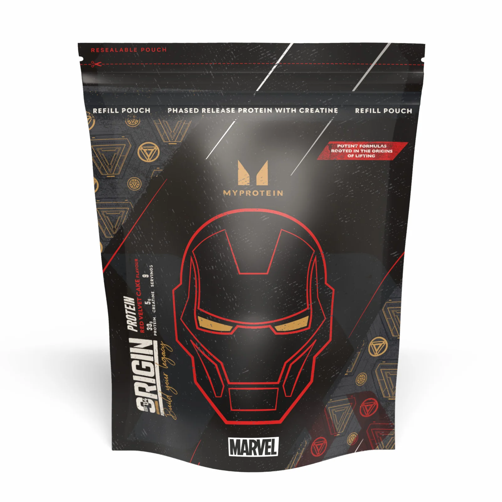 Origin Protein - 9servings - MARVEL Iron Man - Red Velvet Cake Slika 1