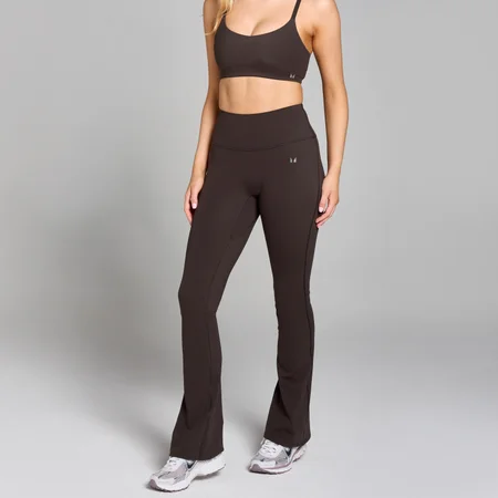 MP Women's Tempo Flared Leggings − ženske helanke − kakao