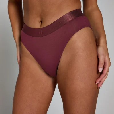 MP Women's Mid Rise Bikini Brief (3 Pack) - ženske gaćice (pakovanje od 3 komada) - tamnobordo - XS Slika 6