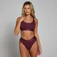 MP Women's Scooped Neck Bralette - „bralette” grudnjak - tamnobordo