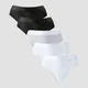 MP Women's Mid Rise Thong (5 Pack) - tange (pakovanje od 5 komada) - bele / crne / sivi melanž