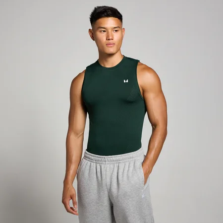 MP Men's Tempo Pillar Graphic Seamless Tank - muška majica bez rukava - tamnosmaragdna