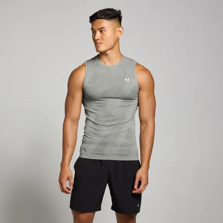MP Men's Tempo Pillar Graphic Seamless Tank - muška majica bez rukava - tamnosiva