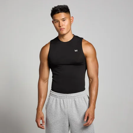 MP Men's Tempo Pillar Graphic Seamless Tank - muška majica bez rukava - crna