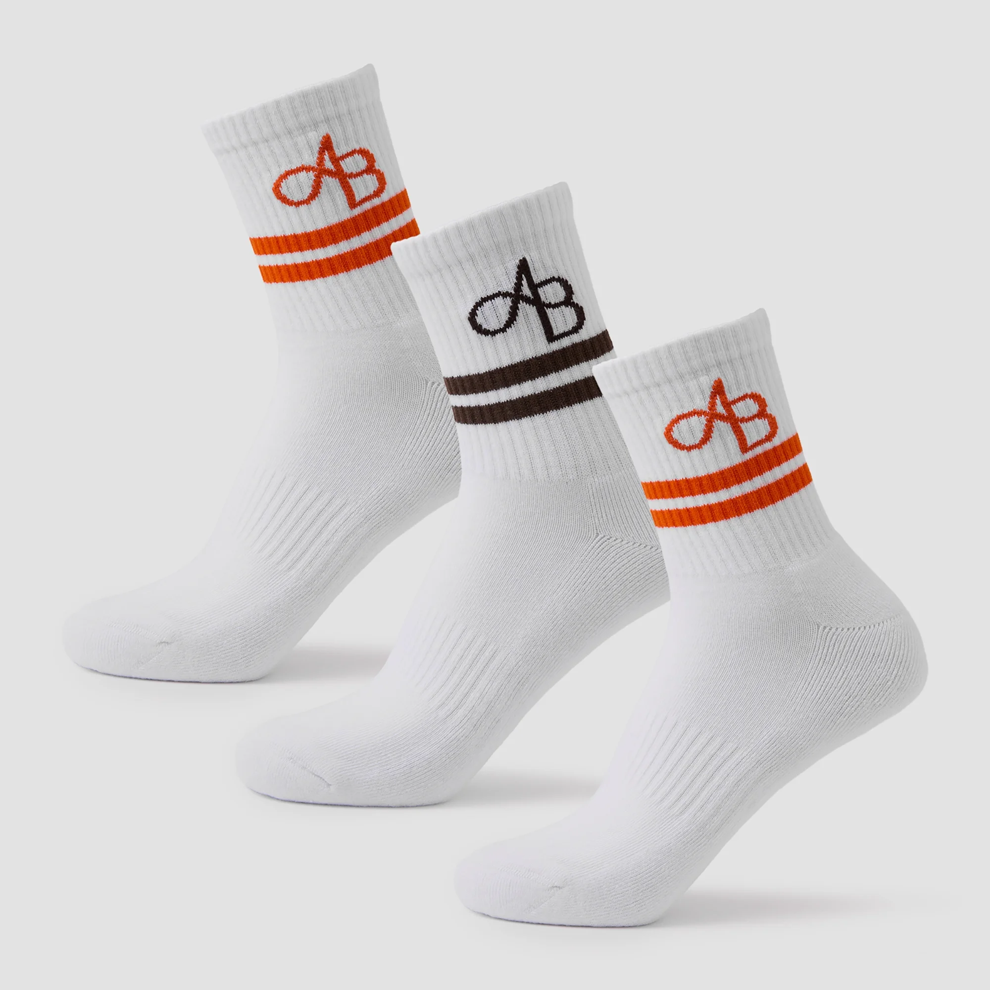 MP X Aleksandra 3pk Crew Socks - čarape (pakovanje od 3 para) - kafa/mandarina - UK 2-5 Slika 1