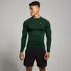 MP Men's Tempo Pillar Graphic Seamless Long Sleeve Top - muška majica sa dugim rukavima - tamnosmaragdna
