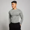 MP Men's Tempo Pillar Graphic Seamless Long Sleeve Top - muška majica sa dugim rukavima - tamnosiva