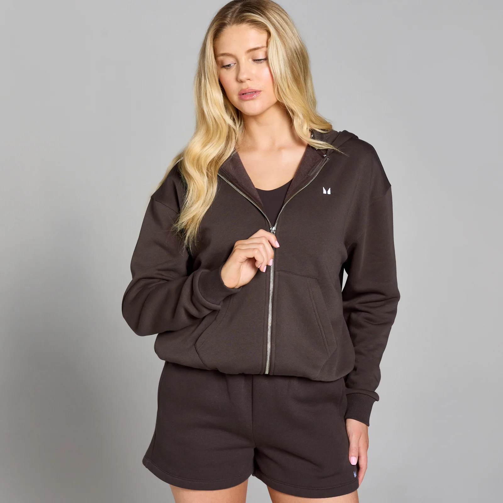 MP Women's Basics Zip Through Hoodie − ženska dukserica − čokolada - XS Slika 1